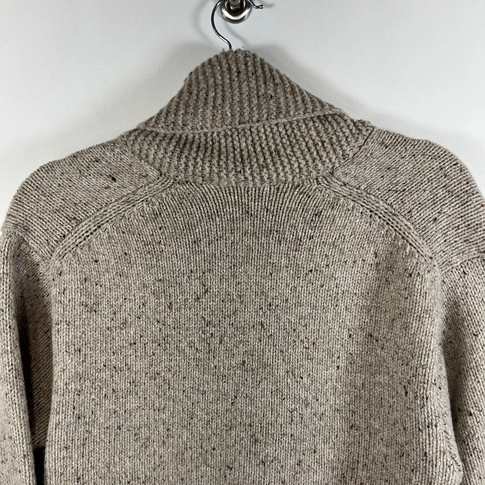 Aritzia Wilfred Free Button Up Grandpa Cardigan Wool Blend Tan Women's Sz‎ 2XS